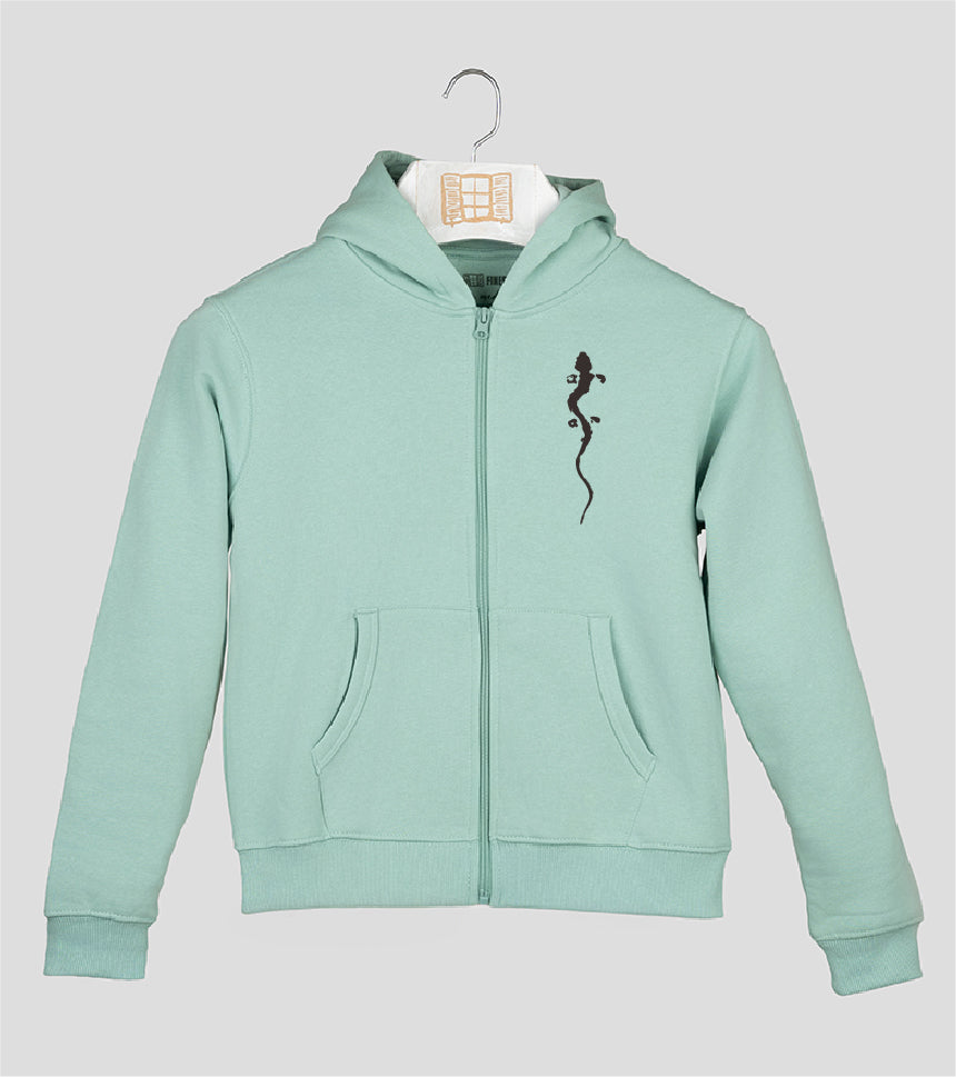 Sudadera cremallera Niño Pinzellades - aqua