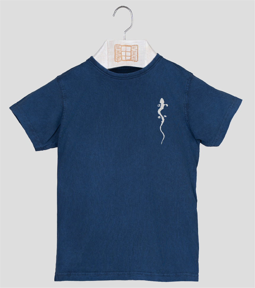 Camiseta manga corta Niño Pinzellades - azul-marino