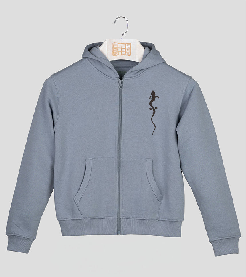 Sudadera cremallera Niño Pinzellades - cielo