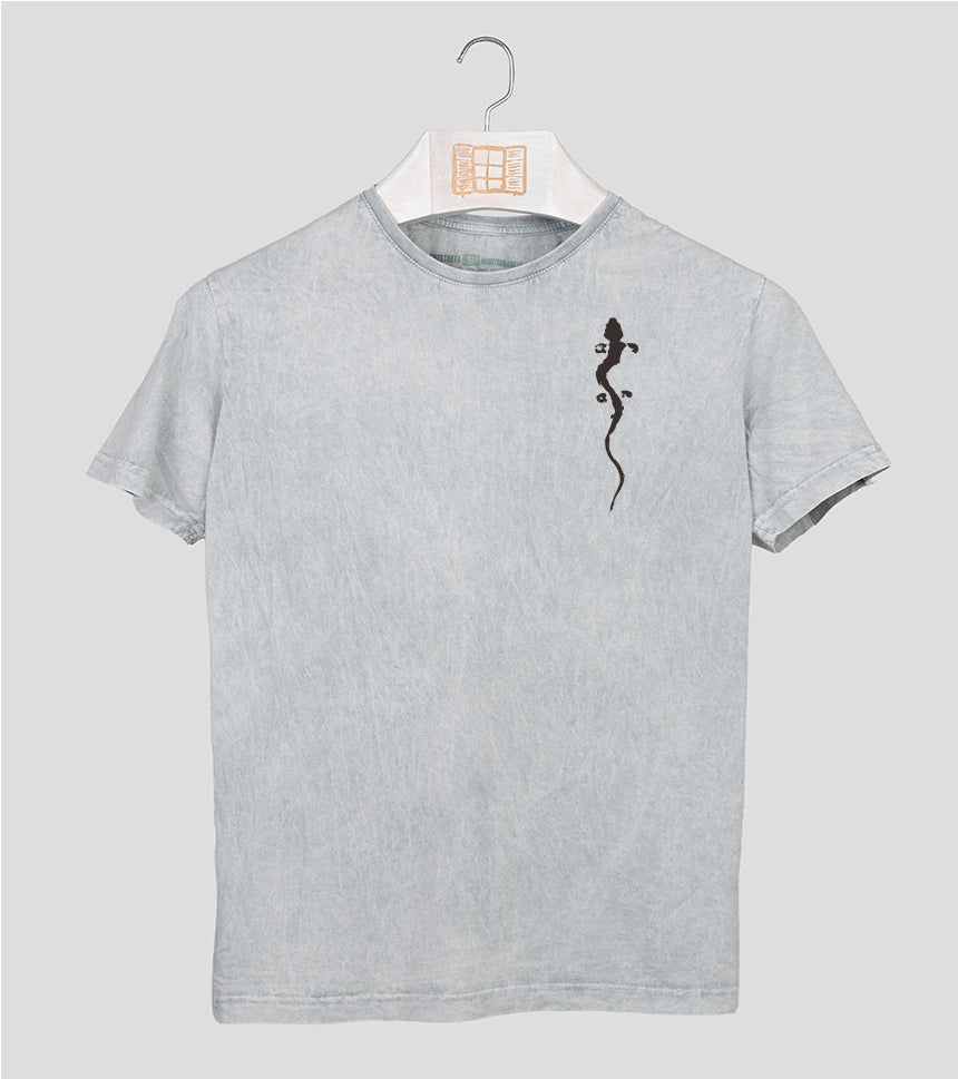 Camiseta manga corta Hombre Pinzellades - gris