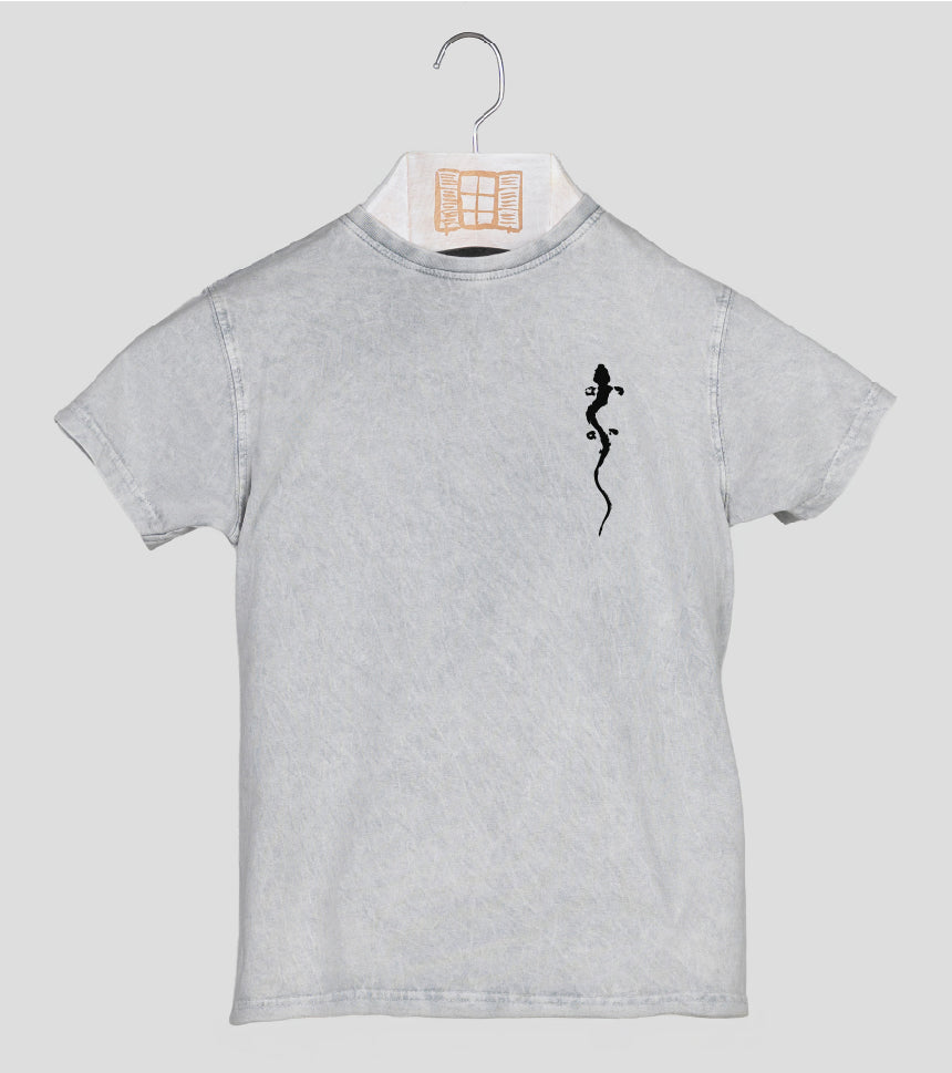 Camiseta manga corta Niño Pinzellades - gris