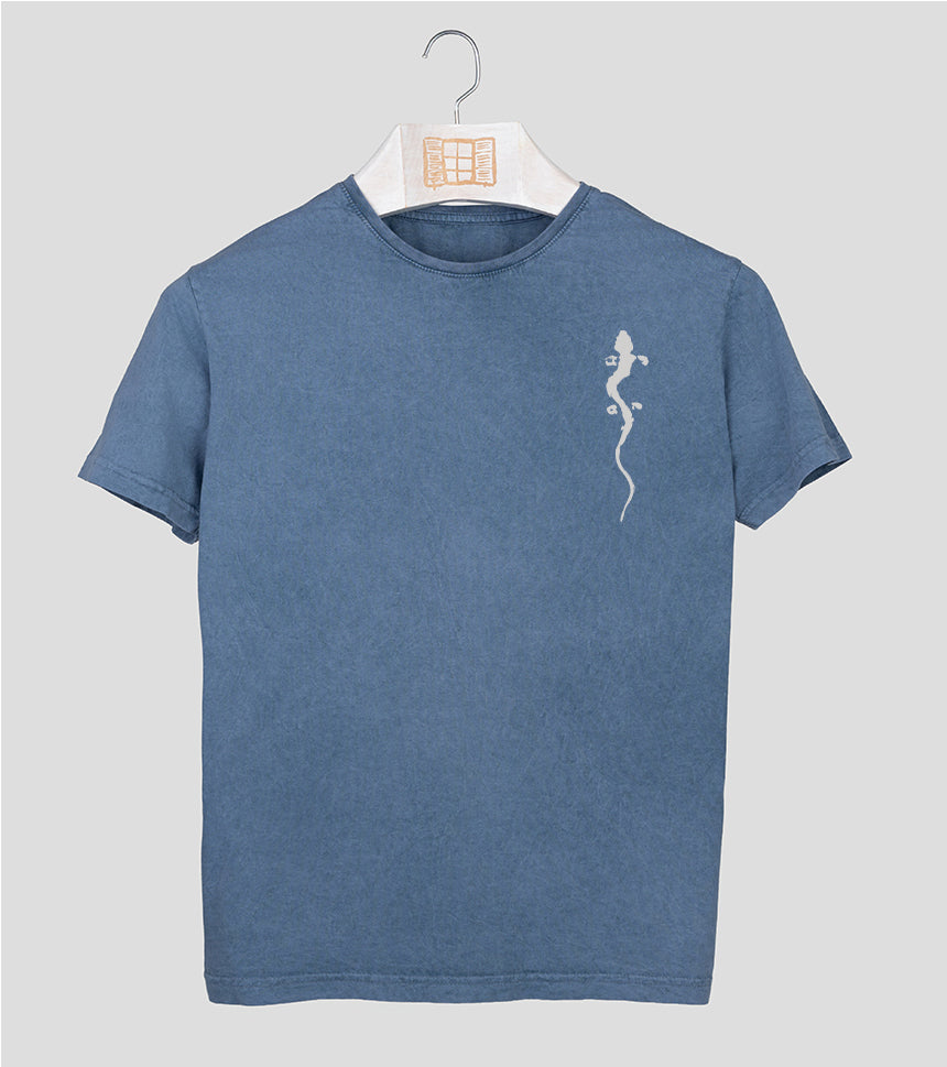 Camiseta manga corta Hombre Pinzellades - indigo