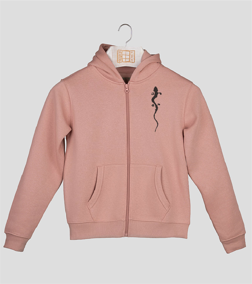 Sudadera cremallera Niño Pinzellades - rosado