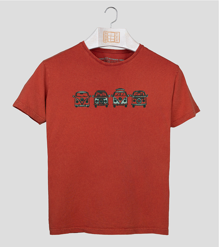 Camiseta manga corta Hombre Happy - arcilla