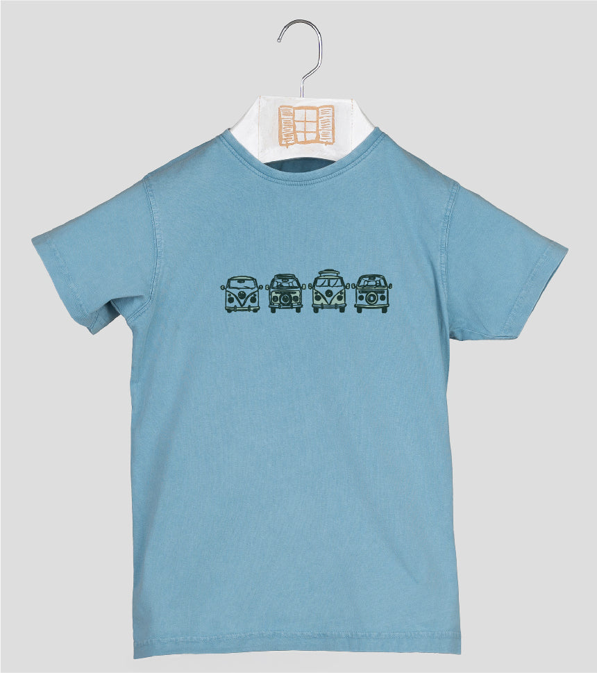 Camiseta manga corta Niño Happy - aqua