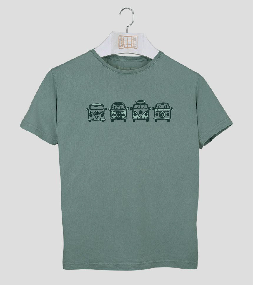 Camiseta manga corta Hombre Happy - esmeralda