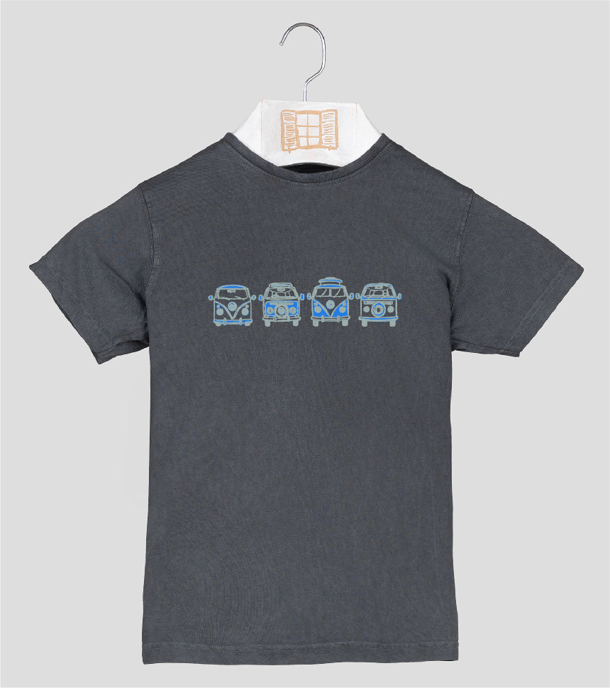Camiseta manga corta Niño Happy - marengo