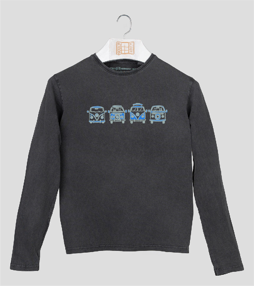 Camiseta manga larga Hombre Happy - marengo
