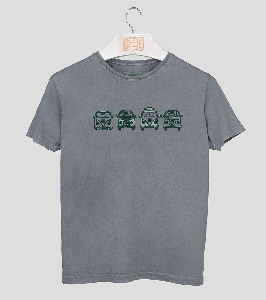 Camiseta manga corta Hombre Happy - piedra
