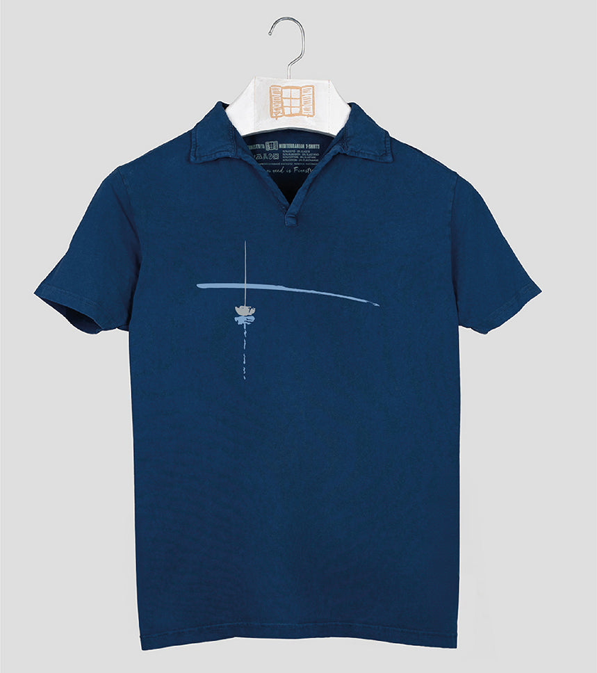 Polo manga corta Hombre Reposat - azul-marino