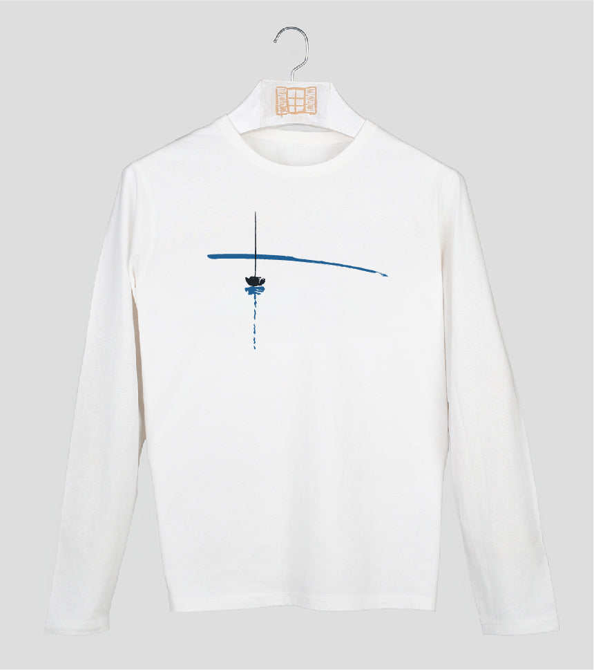 Camiseta manga larga Hombre Reposat - crudo