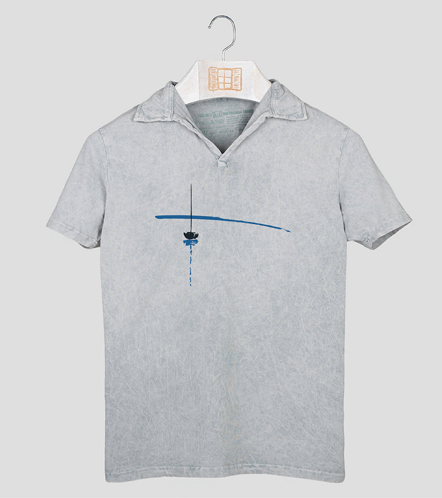 Polo manga corta Hombre Reposat - gris