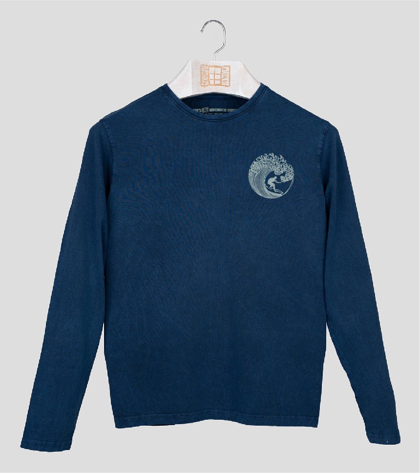 Camiseta manga larga Hombre Zarauz - azul-marino