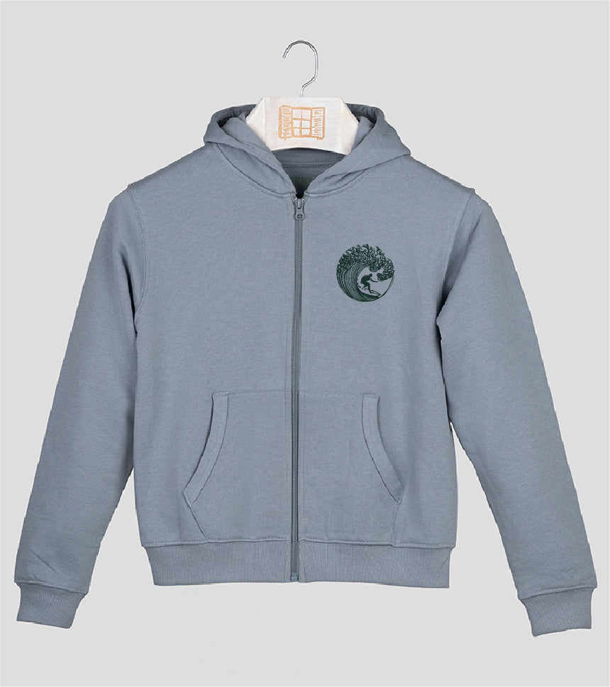 Sudadera cremallera Niño Zarauz - cielo