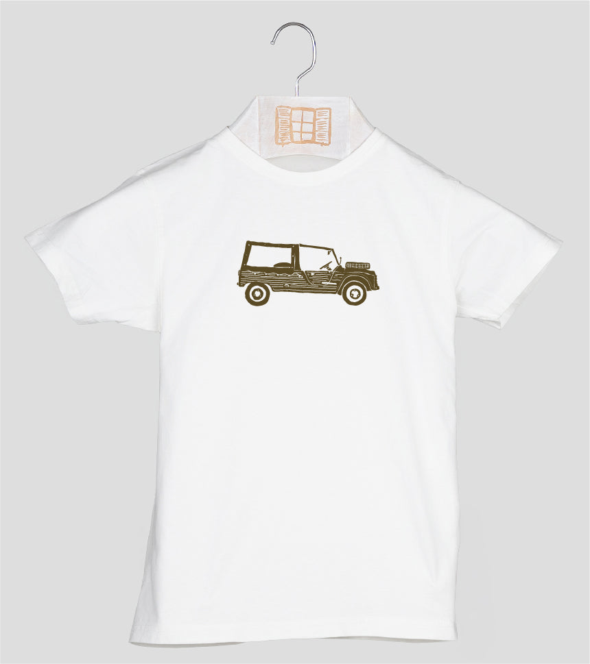 Camiseta manga corta Niño Mehari - crudo