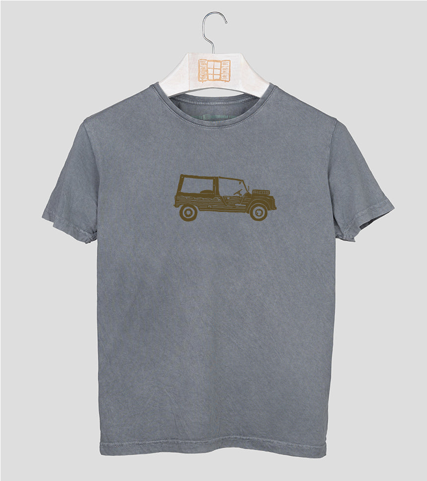 Camiseta manga corta Hombre Mehari - piedra