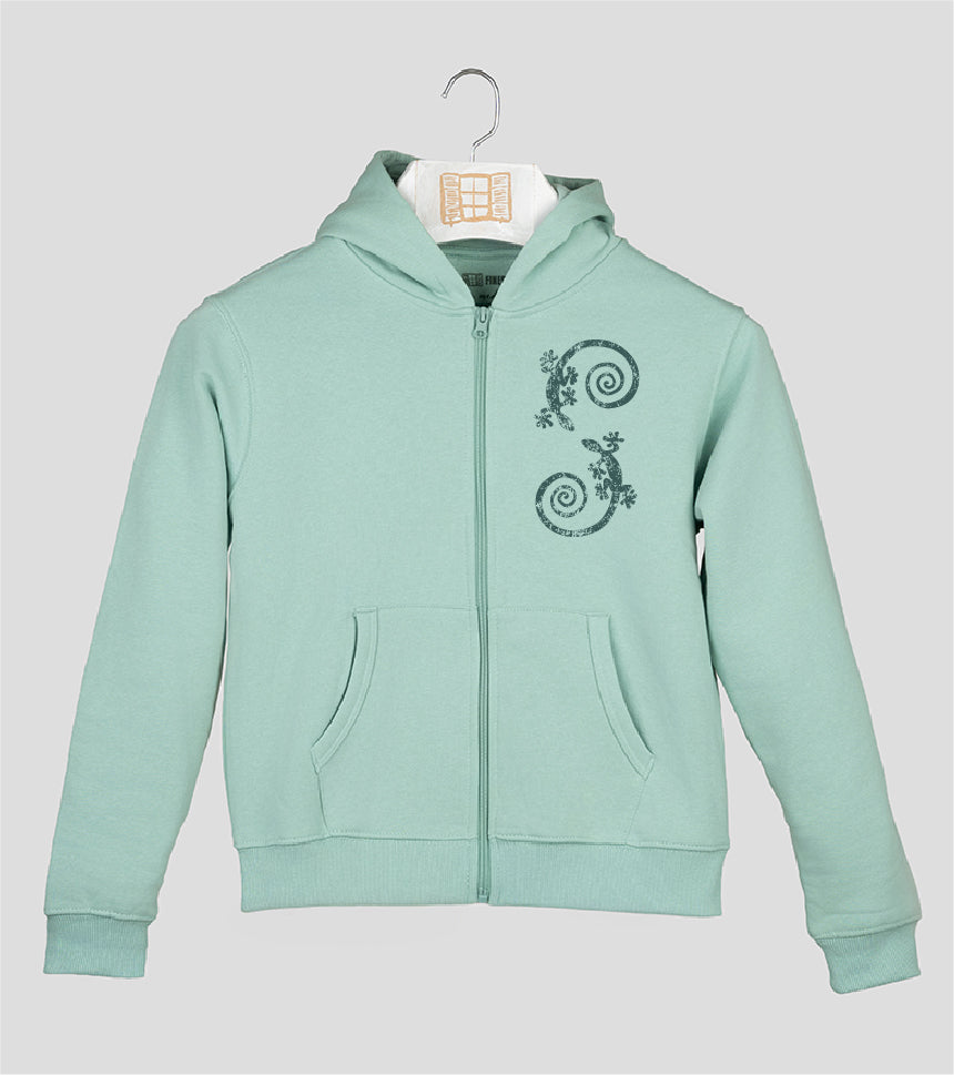 Sudadera cremallera Niño Cargol - aqua
