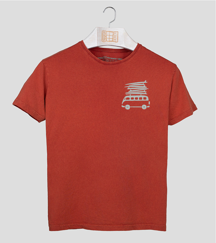 Camiseta manga corta Beach - arcilla