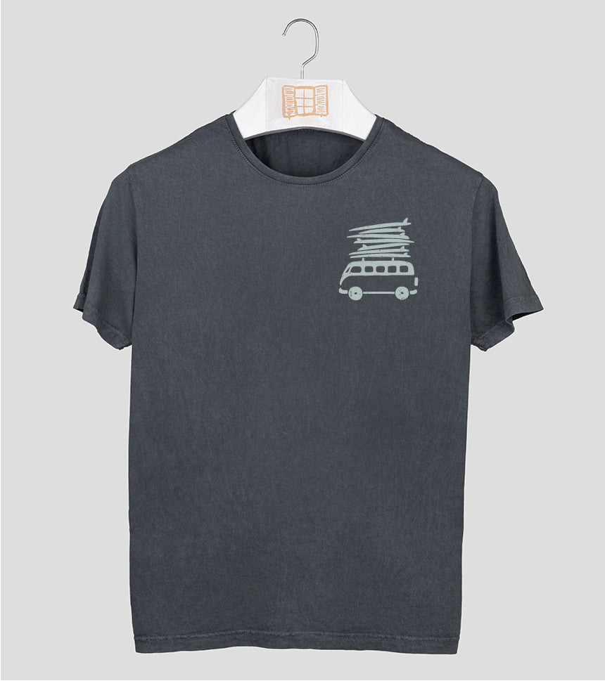 Camiseta manga corta Beach - marengo