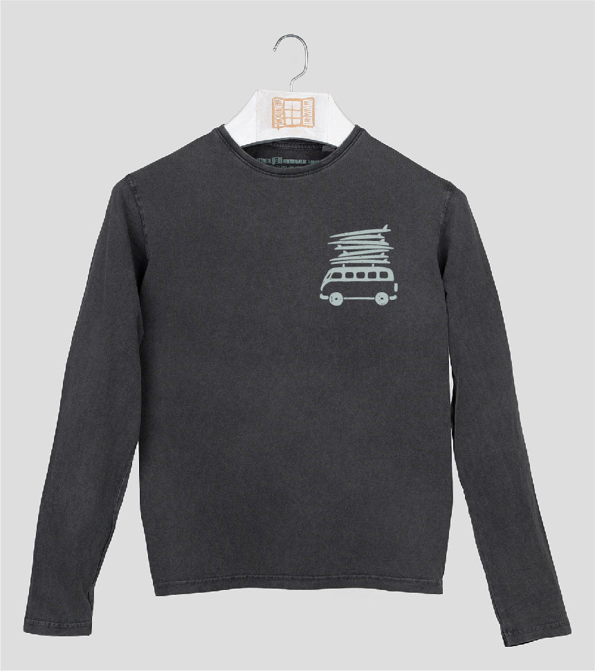 Camiseta manga larga Hombre Beach - marengo