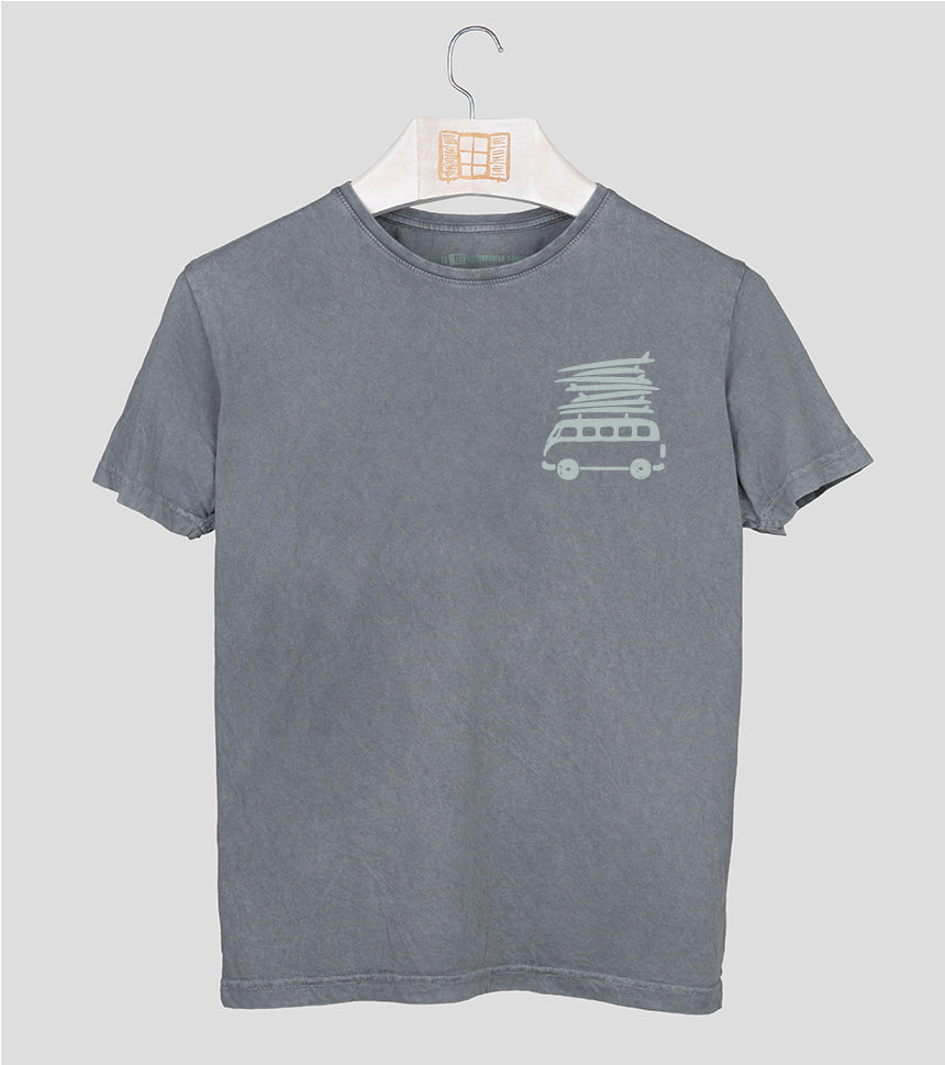 Camiseta manga corta Beach - piedra