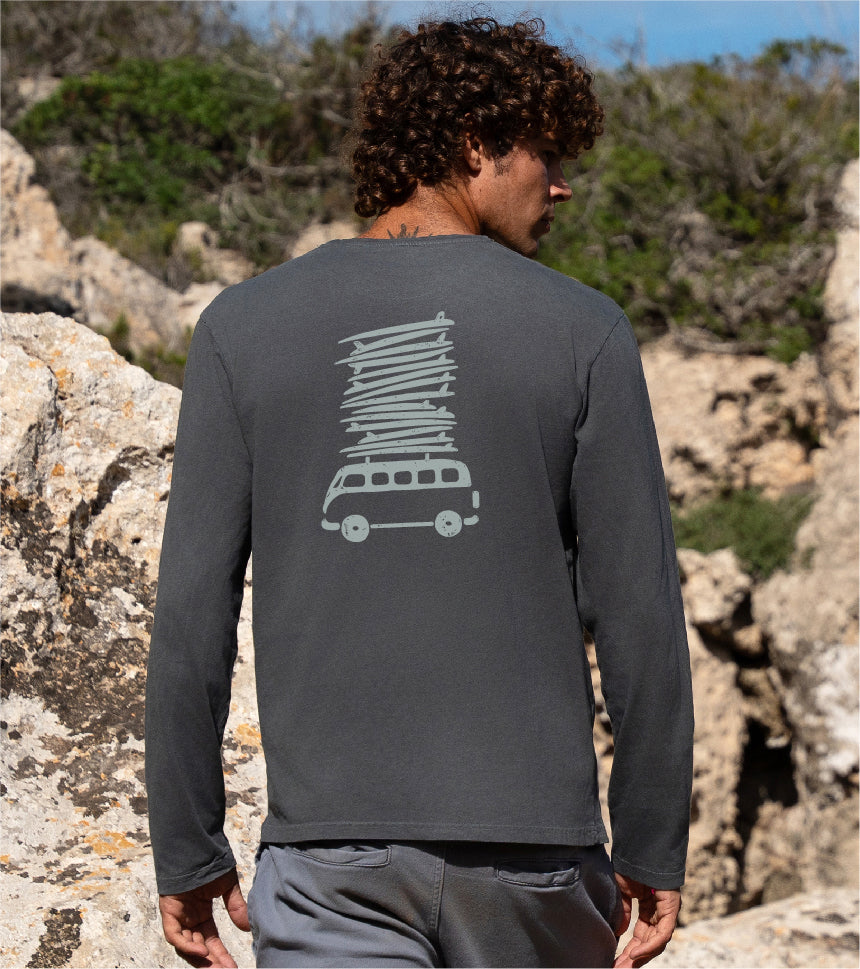 Men's Long Sleeve Beach T-shirt