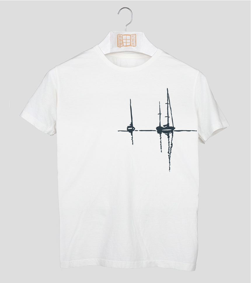 Camiseta manga corta Sunset - crudo