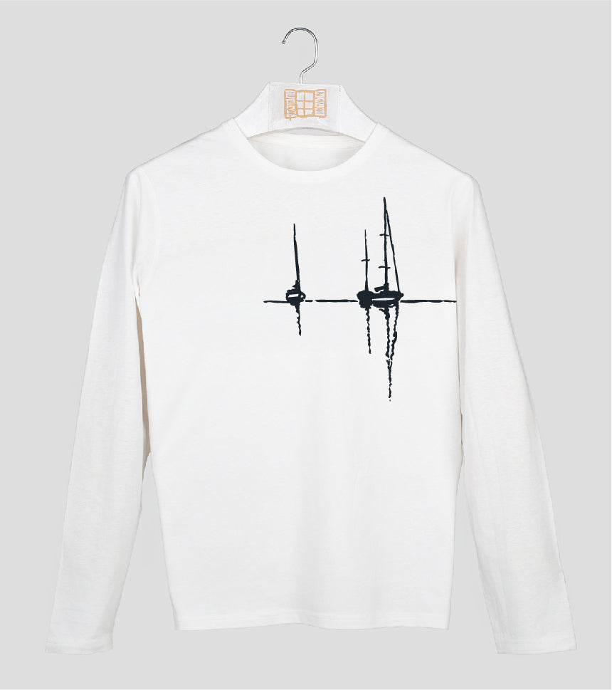 Camiseta manga larga Hombre Sunset - crudo