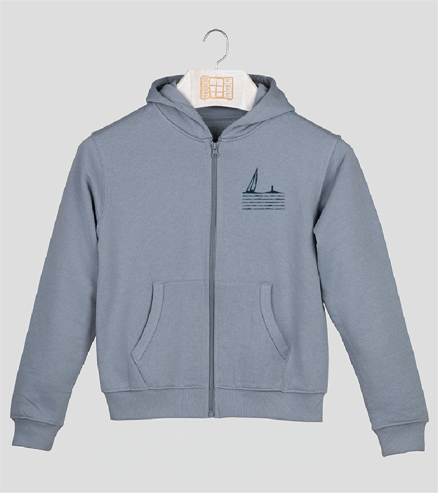 Sudadera cremallera Niño Sea - cielo