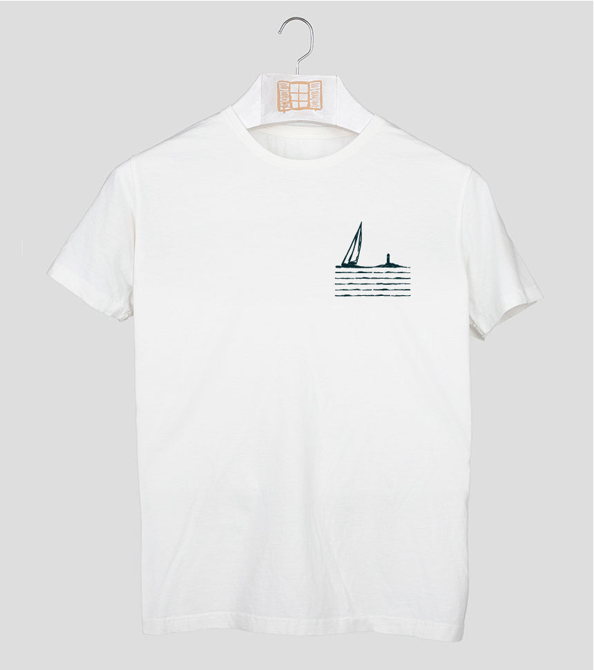 Camiseta manga corta Sea - crudo