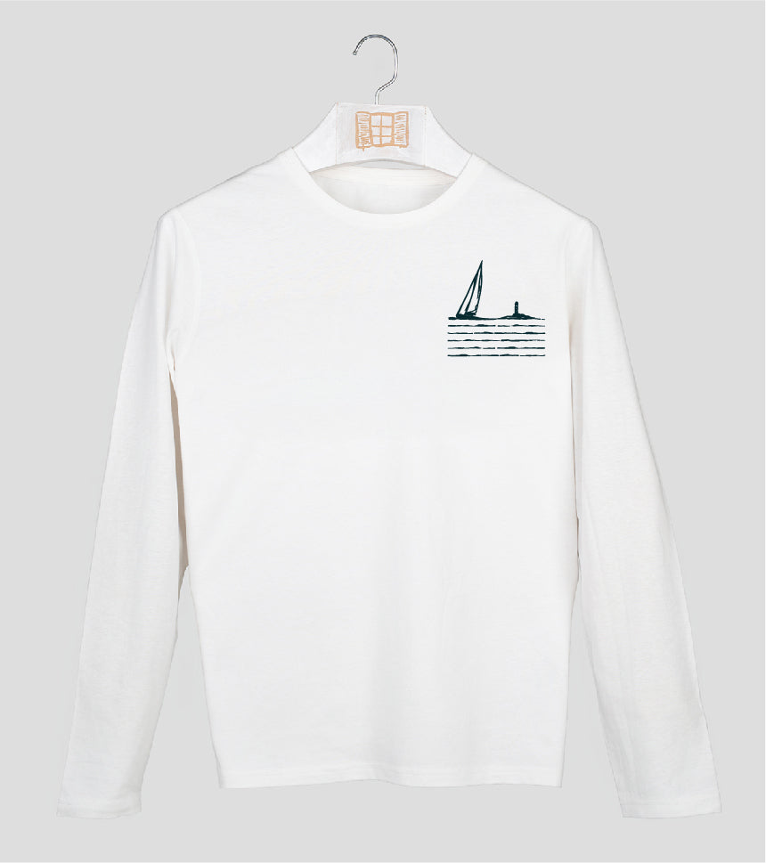 Camiseta manga larga Hombre Sea - crudo