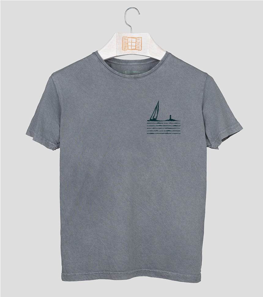 Camiseta manga corta Sea - piedra
