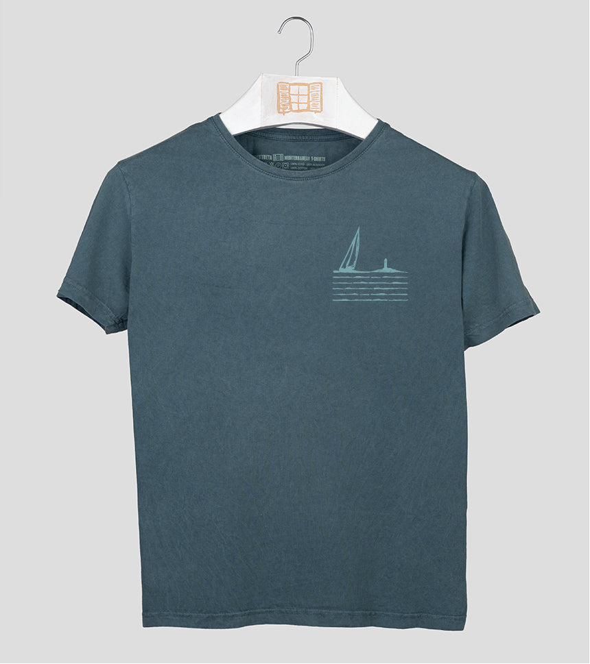 Camiseta manga corta Sea - plomo