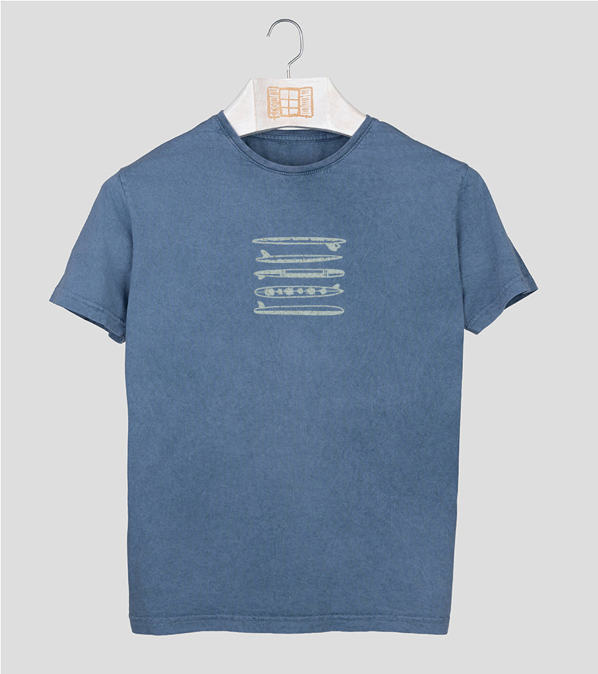 Camiseta manga corta Custom - indigo