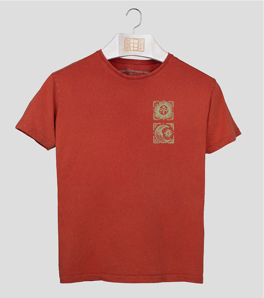 Camiseta manga corta Llunes - arcilla