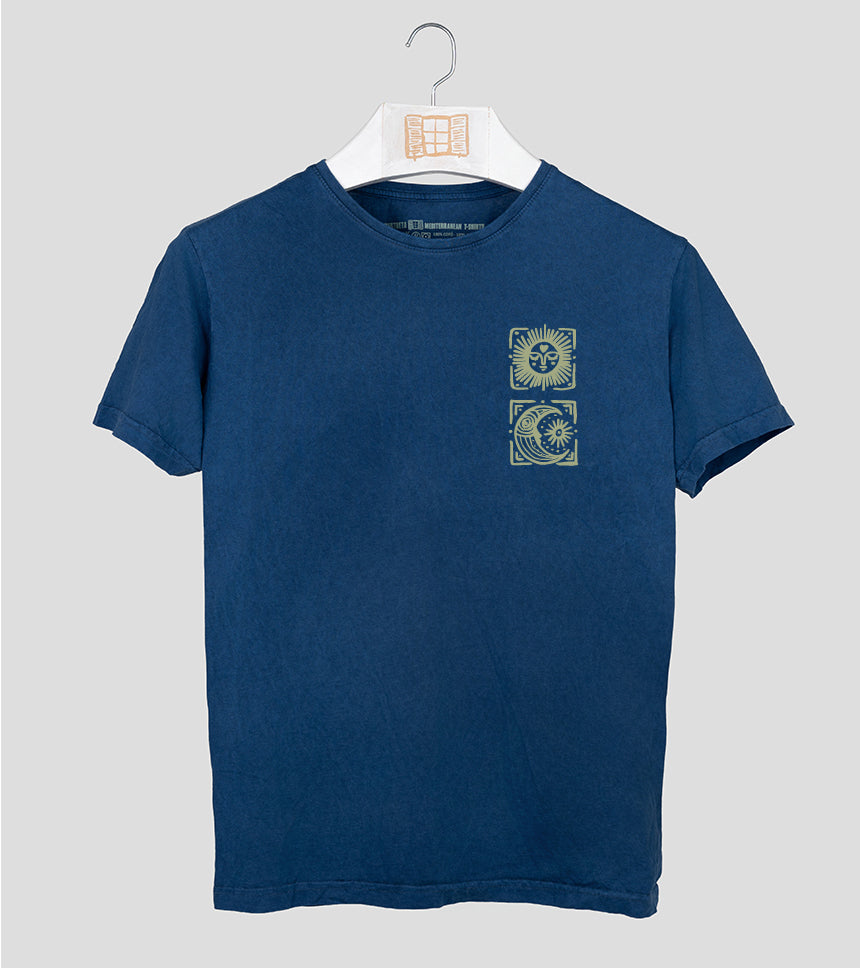 Camiseta manga corta Llunes - azul-marino