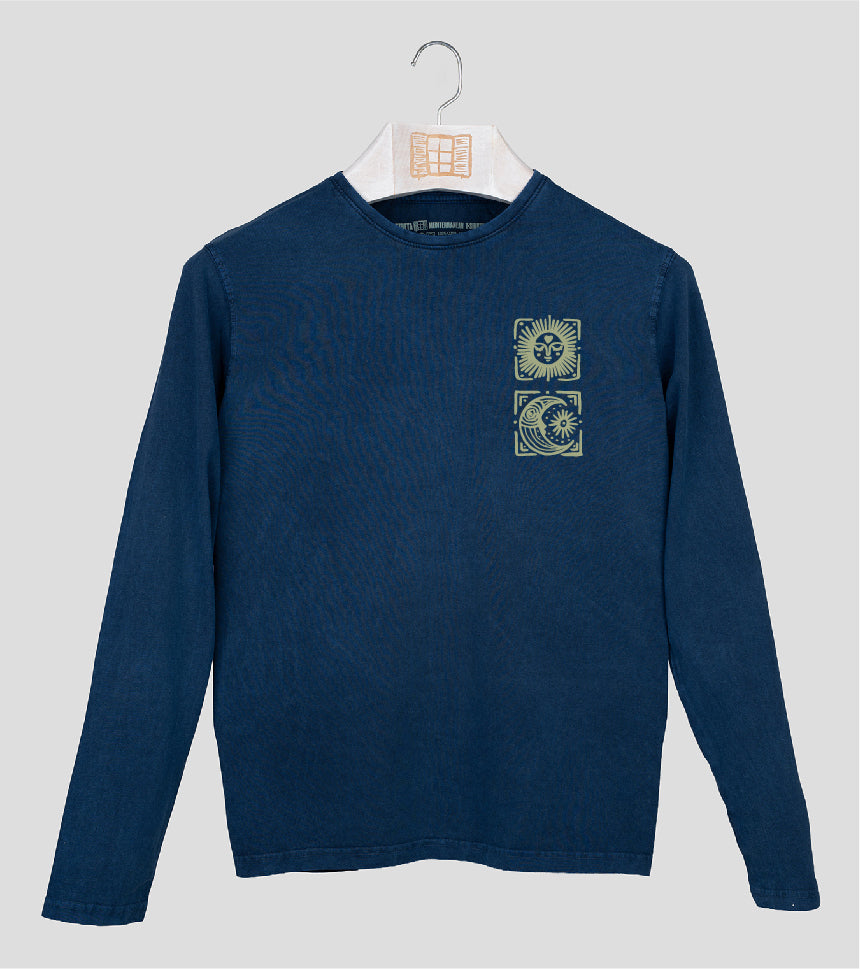 Camiseta manga larga Hombre Llunes - azul-marino