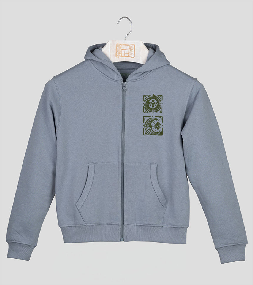 Sudadera cremallera Niño Llunes - cielo