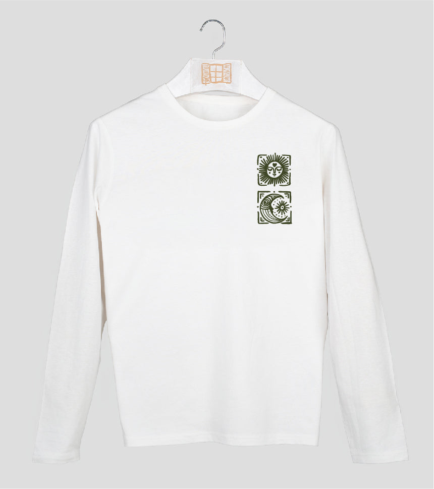 Camiseta manga larga Hombre Llunes - crudo