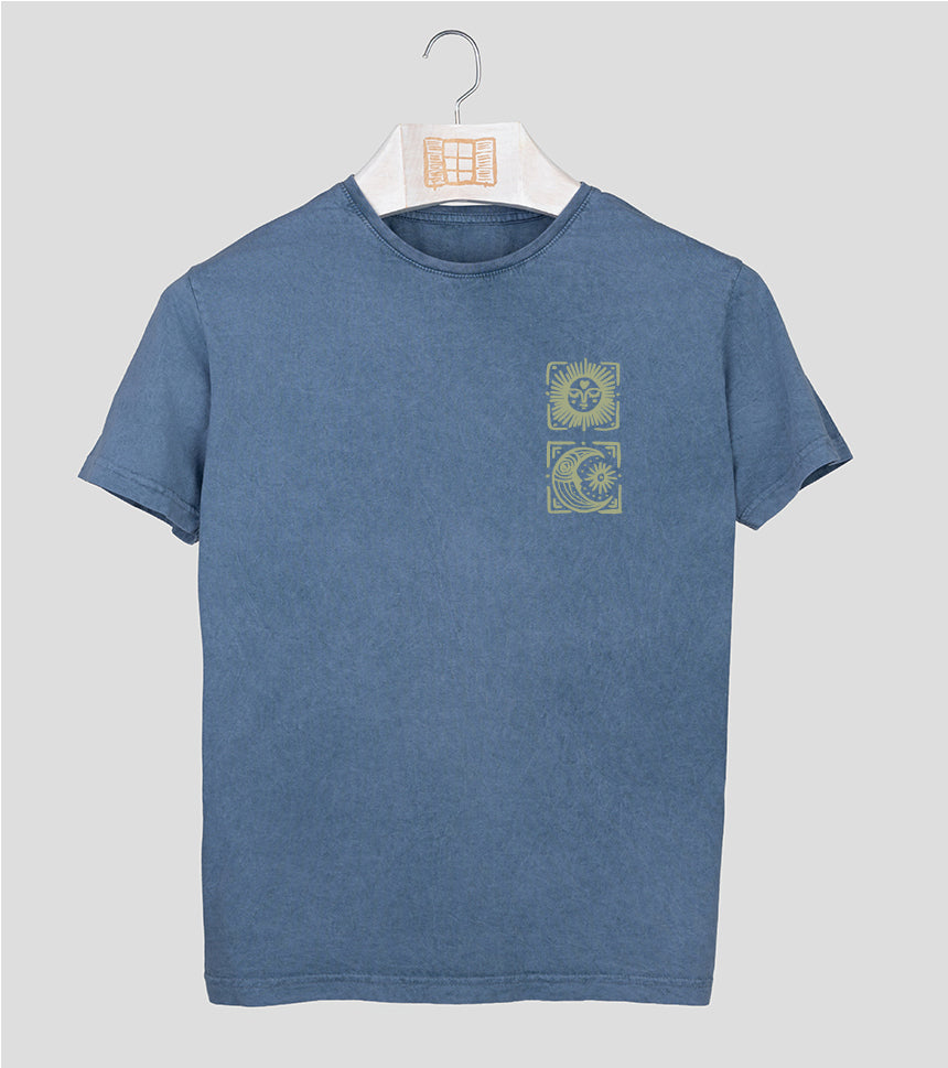 Camiseta manga corta Llunes - indigo
