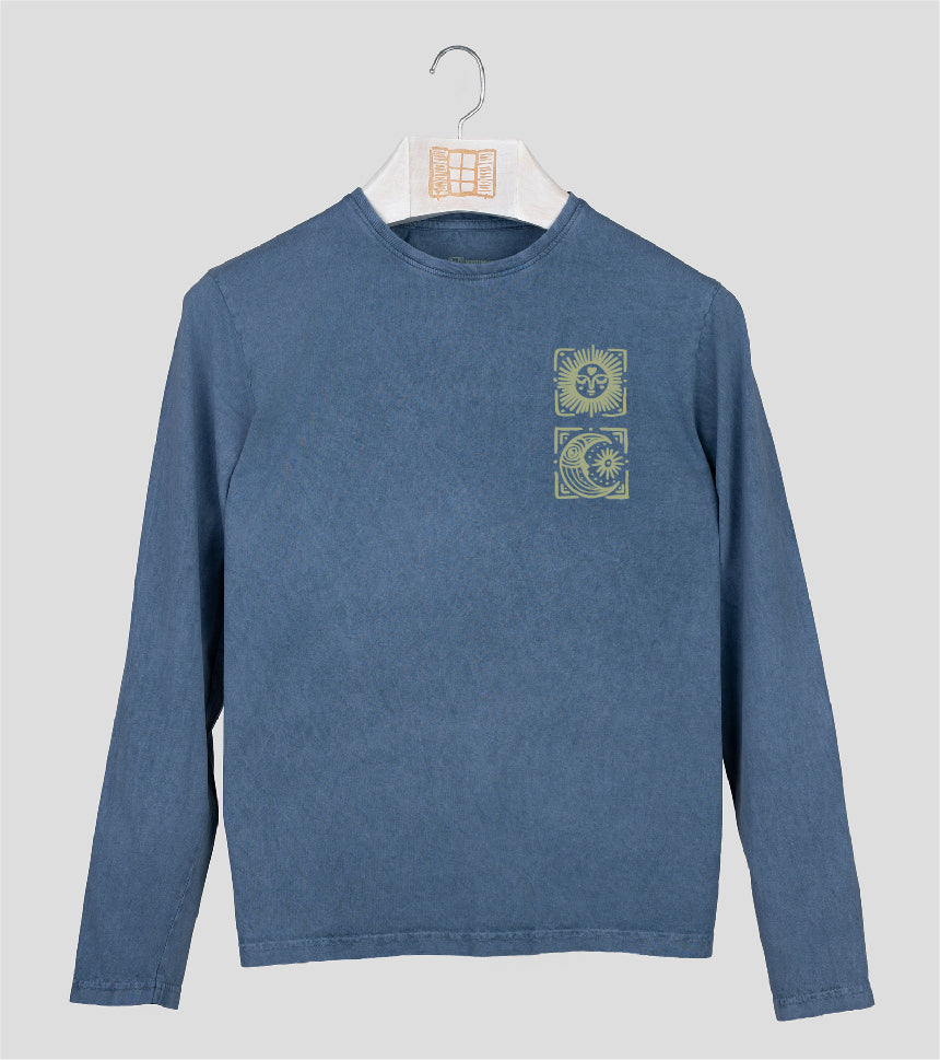 Camiseta manga larga Hombre Llunes - indigo