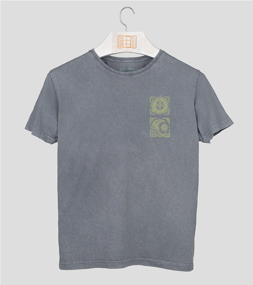 Camiseta manga corta Llunes - piedra