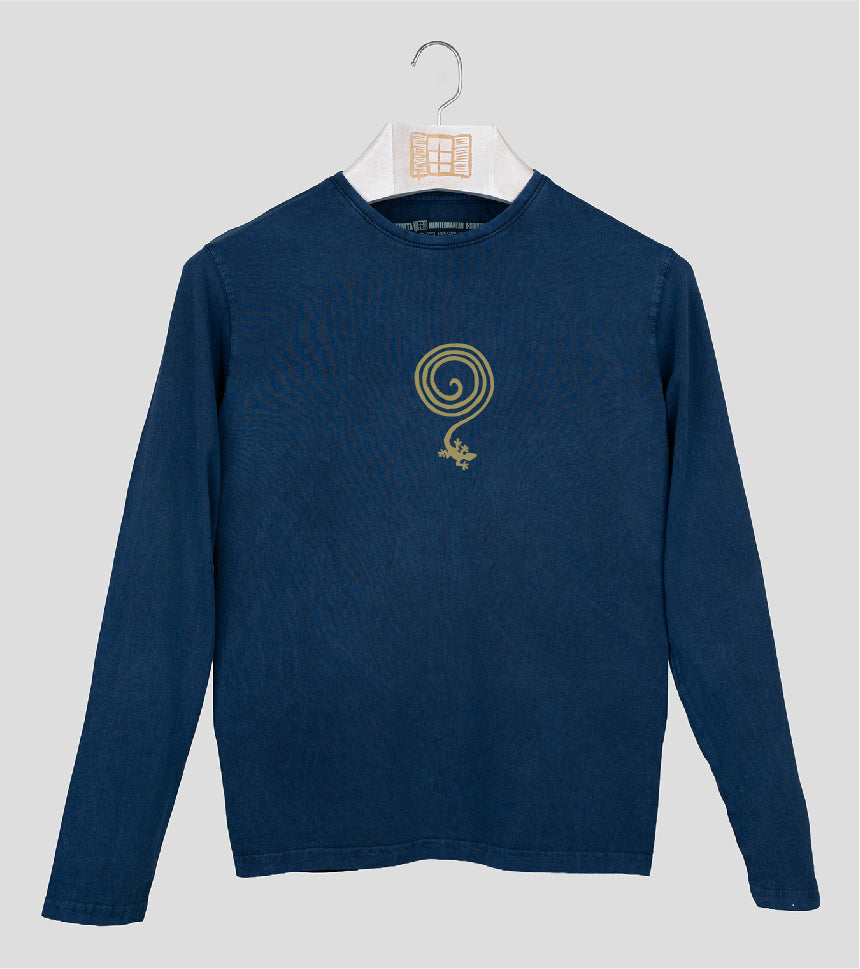 Camiseta manga larga Hombre Whatelse - azul-marino