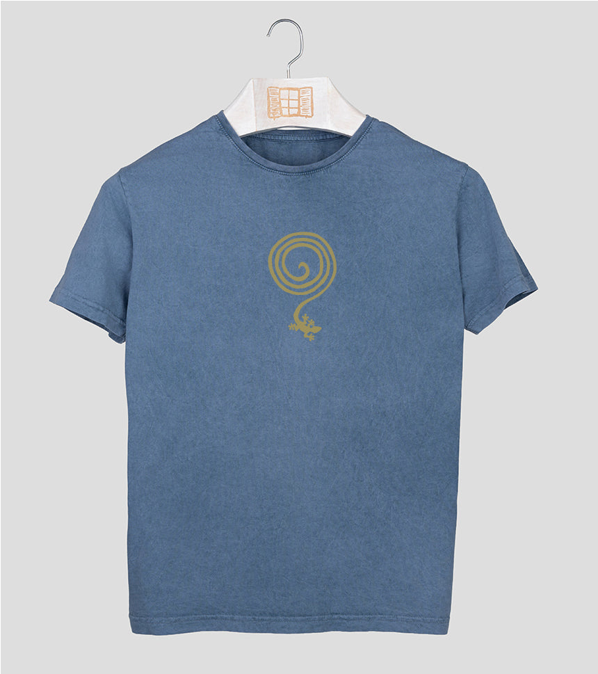 Camiseta manga corta Whatelse - indigo