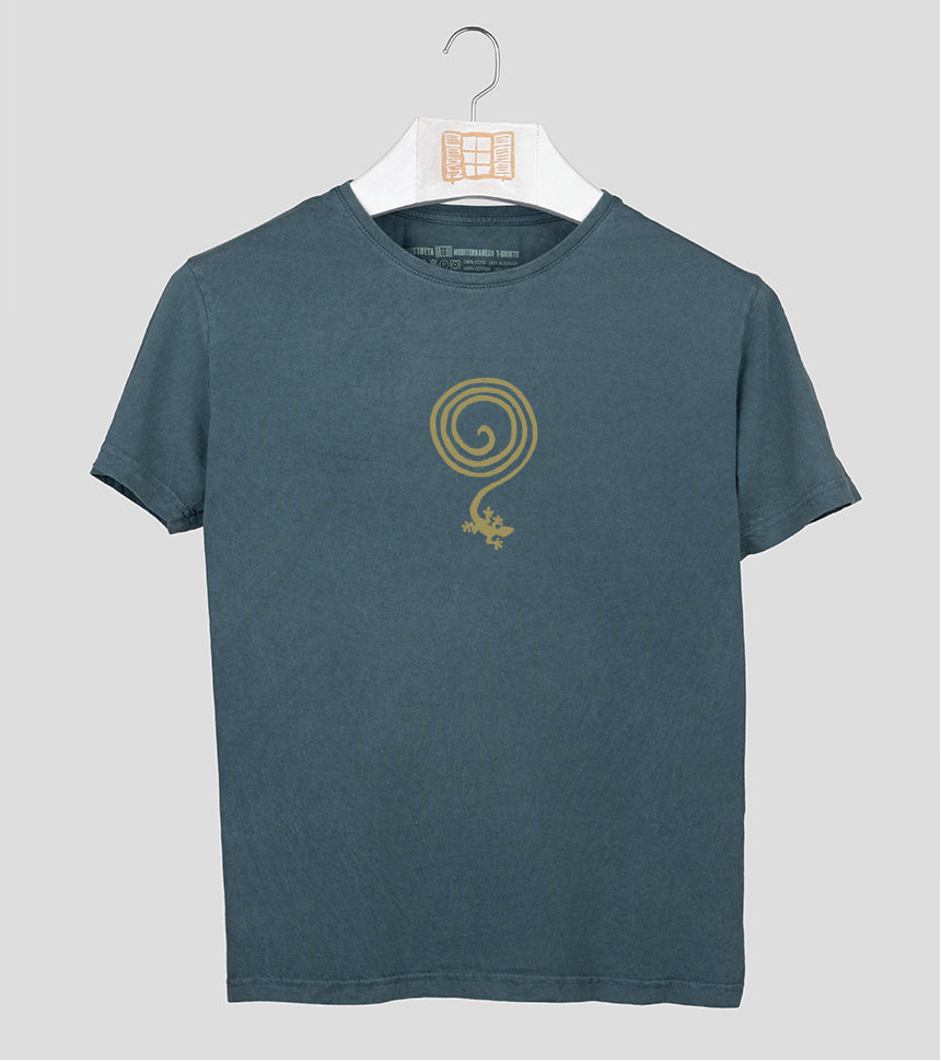 Camiseta manga corta Whatelse - plomo