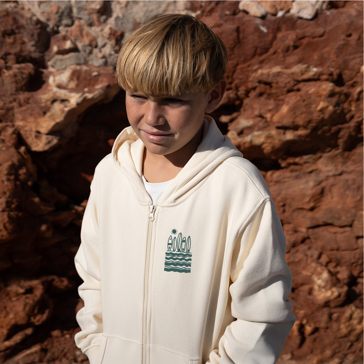 Sudadera cremallera Niño Cresta
