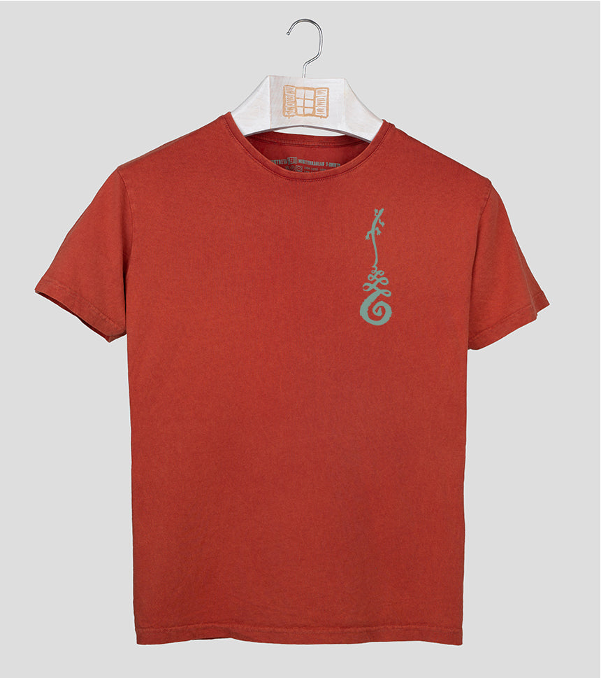 Camiseta manga corta Zen - arcilla