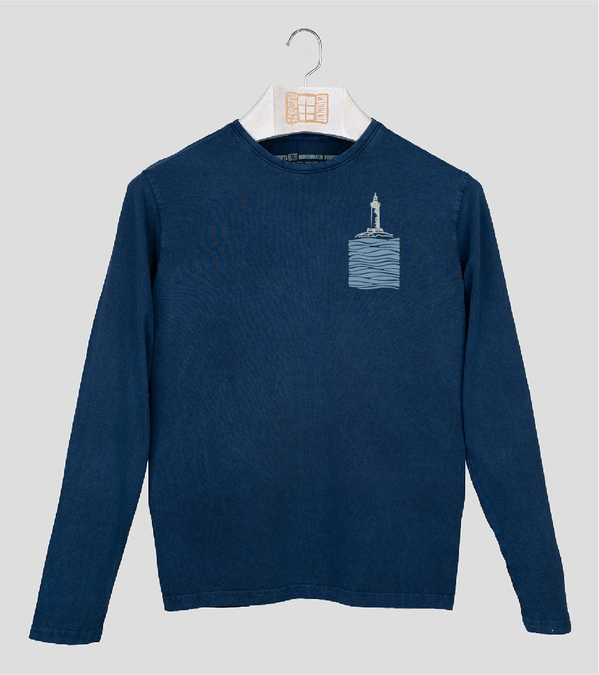 Camiseta manga larga Hombre Litoral - azul-marino