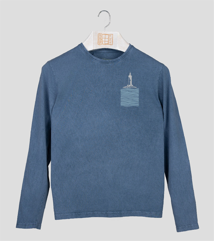Camiseta manga larga Hombre Litoral - indigo