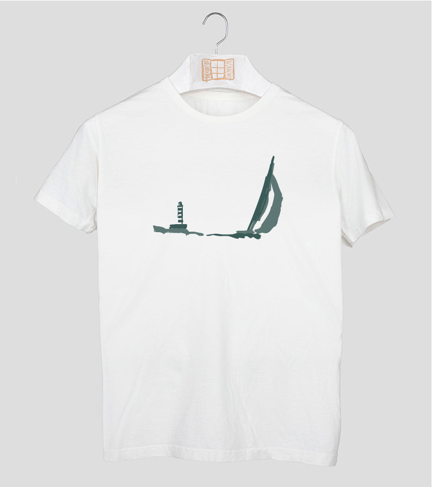 Camiseta manga corta Rumbada - crudo